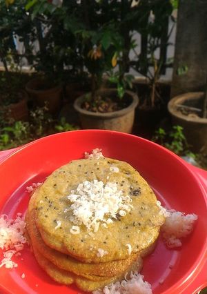 Foto resep Mpasi 8 bulan banana oat pancake menu sarapan