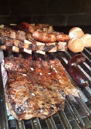 Una foto de Asadazo "Día del Padre"y de nuestra bandera argentina 🇦🇷🇦🇷