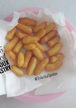 Foto resep Cheesy Fried Choux Pastry (Sus Goreng Keju)