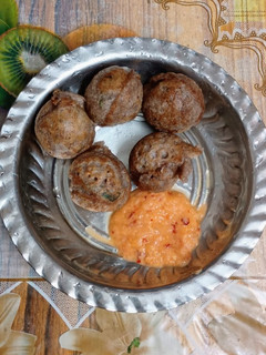 A picture of Ragi spicy kuzhi paniyaram.