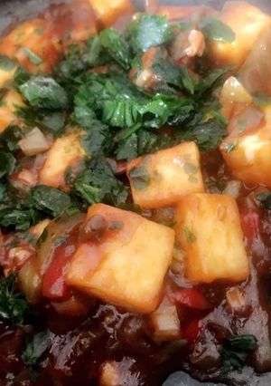 A picture of Paneer Manchurian.