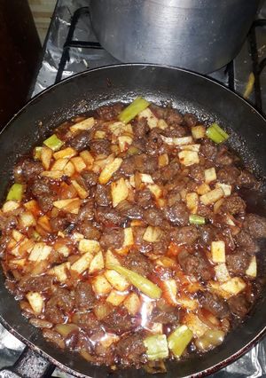 صورة لوصفة سجق بالبطاطس