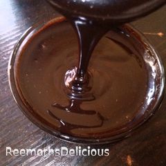 A picture of Homemade chocolate syrup.