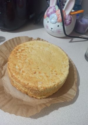 Una foto de Mini bizcocho en freidora de aire