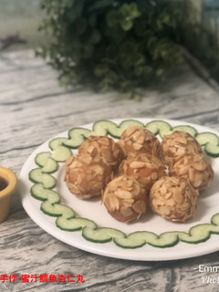 蜜汁鯛魚杏仁丸 的食譜成品照片