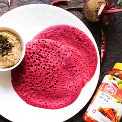 Beetroot Dosa A picture of Beetroot Dosa.