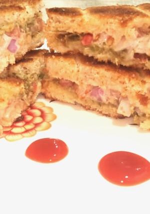 A picture of Vegetable sandwich.