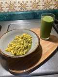 Huevos Revueltos en Sala Verde Con Cilantro 🌿