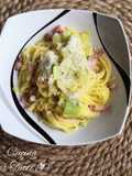 Spaghetti crème de poireaux