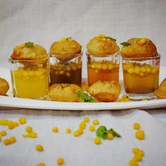 A picture of Rongila panipuri shots.