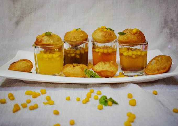 Recipe of Flavorful Rongila panipuri shots