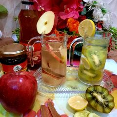 A picture of Detox Drinks (kiwi lemon detox & apple cider vinegar drink).