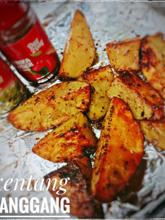 Foto resep Kentang Panggang (Roasted potato wedges)