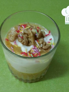Una foto de Vaso de kiwi y mascarpone