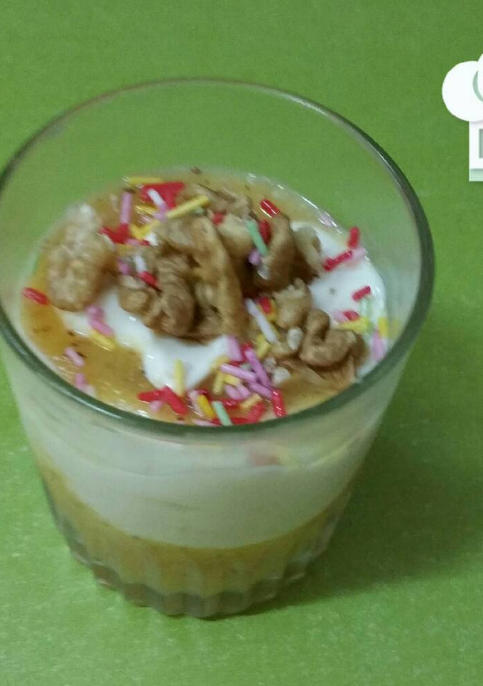 Una foto de Vaso de kiwi y mascarpone