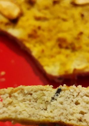 Zdjęcie przepisu ,,Kokosowy omlet z jabłkiem i cynamonem,,.
