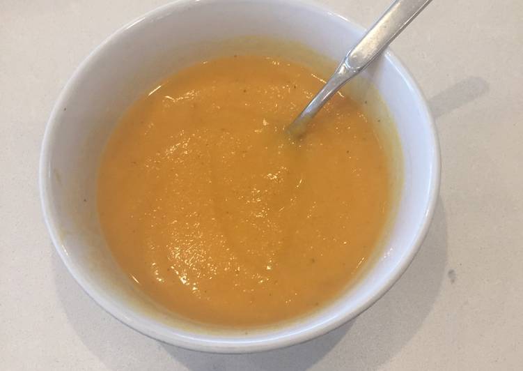 Step-by-Step Guide to Prepare Quick Pumpkin,carrot and parsnip soup