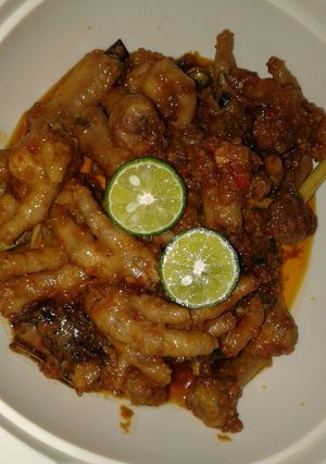 Foto resep ceker mercon (pedas asam manis)