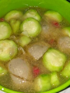 Foto resep Sayur oyong bakso