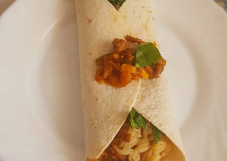 Chili con carne fácil para burritos