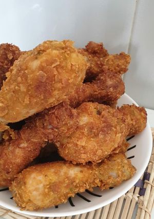 Una foto de Pollo casero estilo KFC