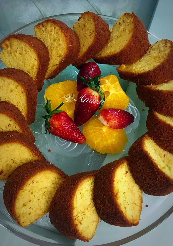 عکسی از دستور کیک پرتقالی