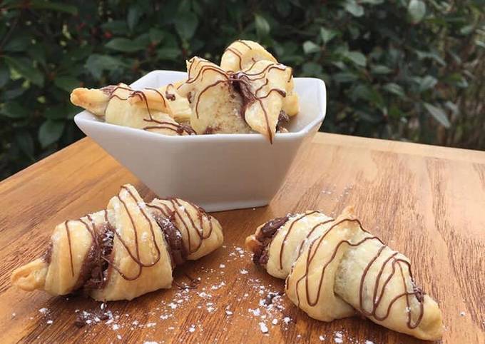 Recette Délicieuse Croissants Nutella