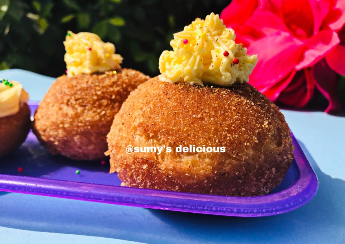 Coted donut