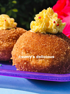 A picture of Coted donut.