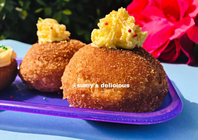 Cara Gampang Membuat Coted donut Anti Gagal