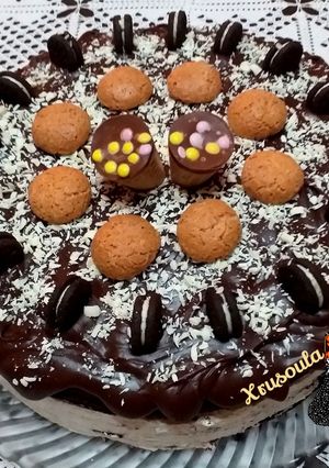 Φωτογραφία της συνταγής 🍰Σοκολατένια τούρτα με γέμιση oreo cheesecake