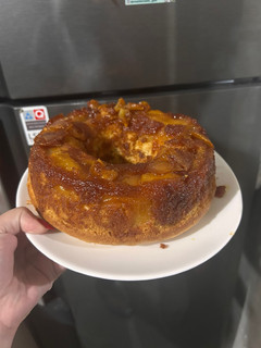 Una foto de Torta invertida de manzana