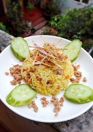 Hình của món Cơm rang ấu thơ.