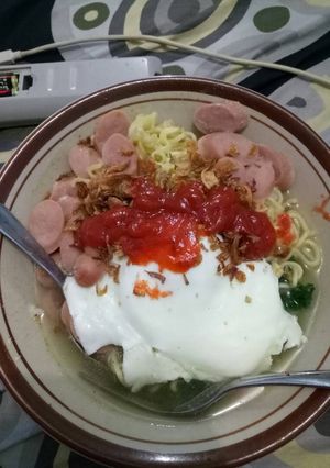 Foto resep Mie instan endes ala jaman now