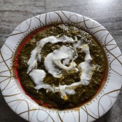 Palak paneer A picture of Palak paneer.