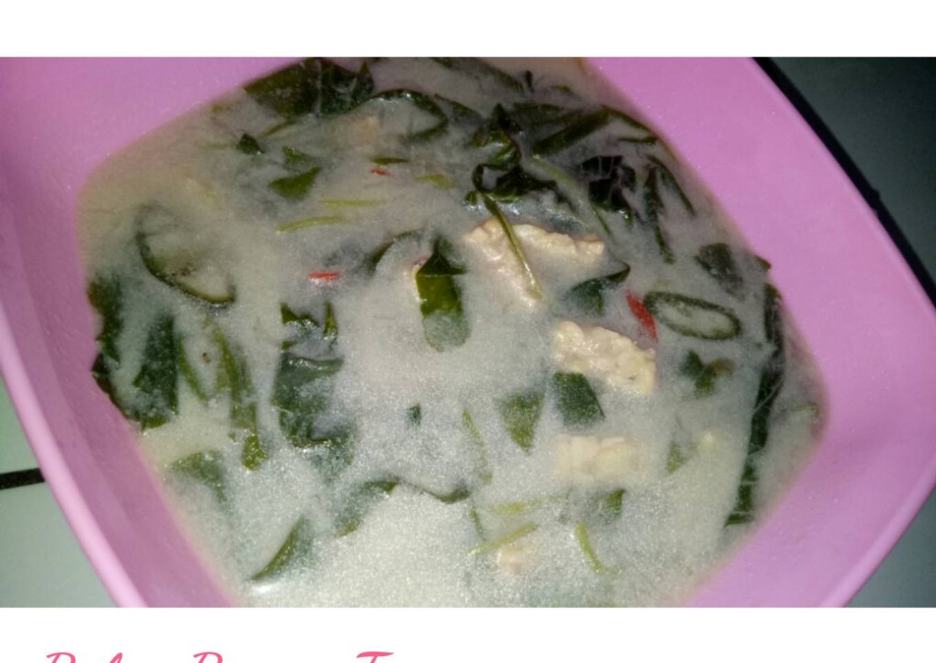 Resep Sayur Bobor bayem tempe sederhana, Enak Banget