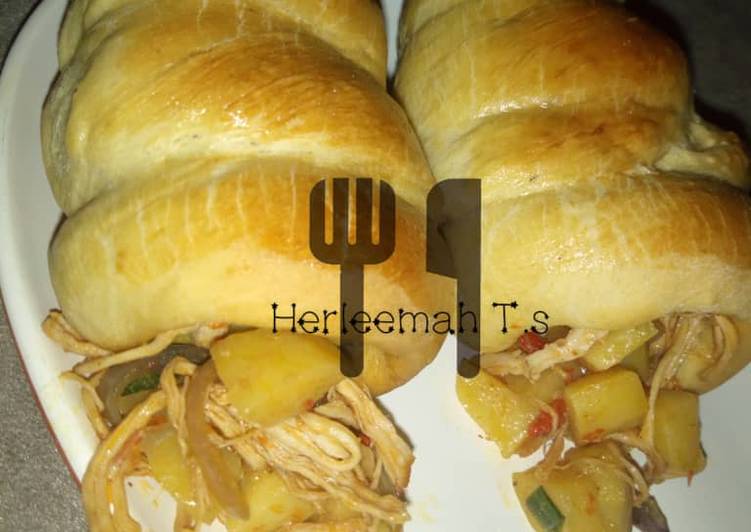 Chicken and potato cornet