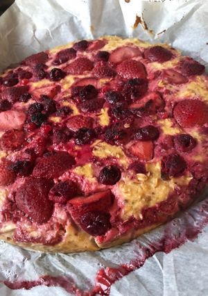 Zabpehely torta recept fotója