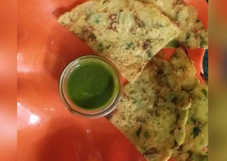 Steps to Make Quick #Moong ki dhuli dal ka chila with Spinach #Leafygreens#post 3