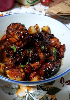 A picture of 三杯鸡 3 Cup Chicken.