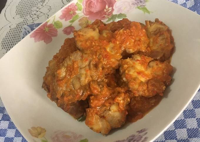 Resep Sambal goreng otak sapi pedas Anti Gagal