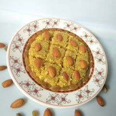 A picture of Coconut and paneer barfi.