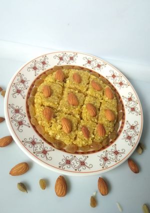 A picture of Coconut and paneer barfi.