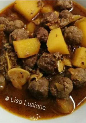 Foto resep Semur Bola Daging Sapi