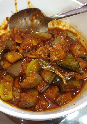 Foto resep Tumis terong ungu