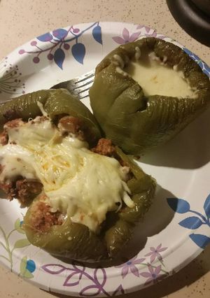 A picture of Stuffed peppers.