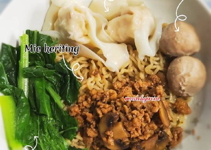 Resep Bakmi Ayam Jamur Bakso Pangsit Madebyircia Oleh Madebyircia