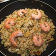 Arroz basmati con bacalao