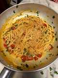 Spaghetti in padella 23 con le cozze fujite