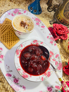 عکسی از دستور مربای توت فرنگی
